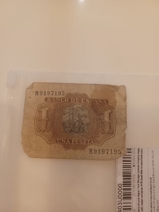 Billete 1 Peseta Banco de España 1953