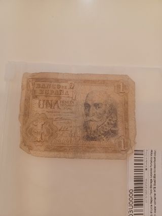 Billete 1 Peseta Banco de España 1953