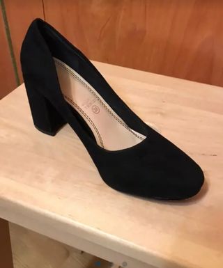 Zapato tacón negro talla 38