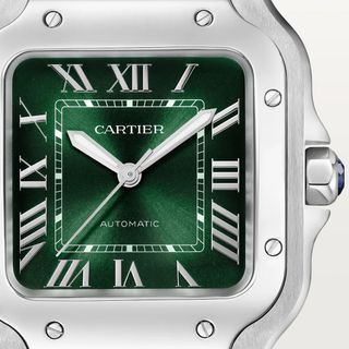 Cartier Santos Mediano WSSA0061 Esfera Verde