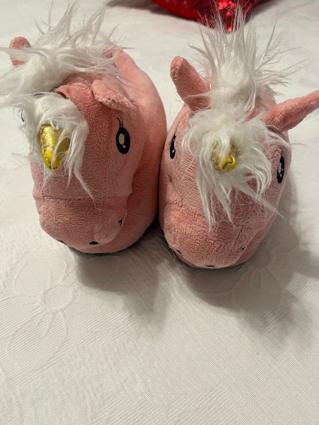 Zapatillas unicornio rosa