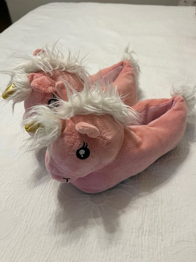 Zapatillas unicornio rosa