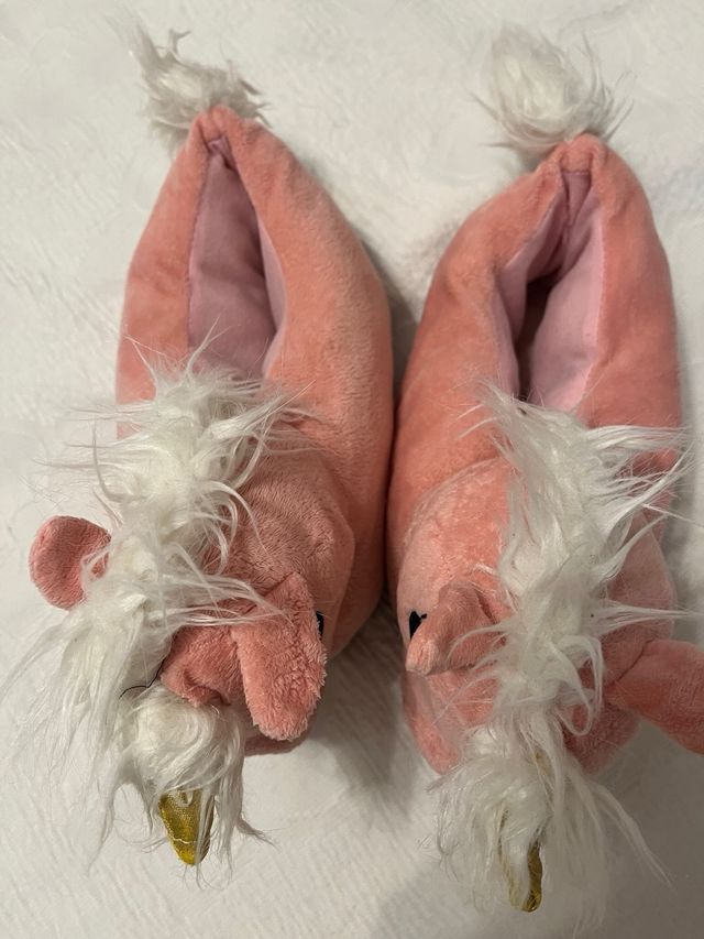 Zapatillas unicornio rosa