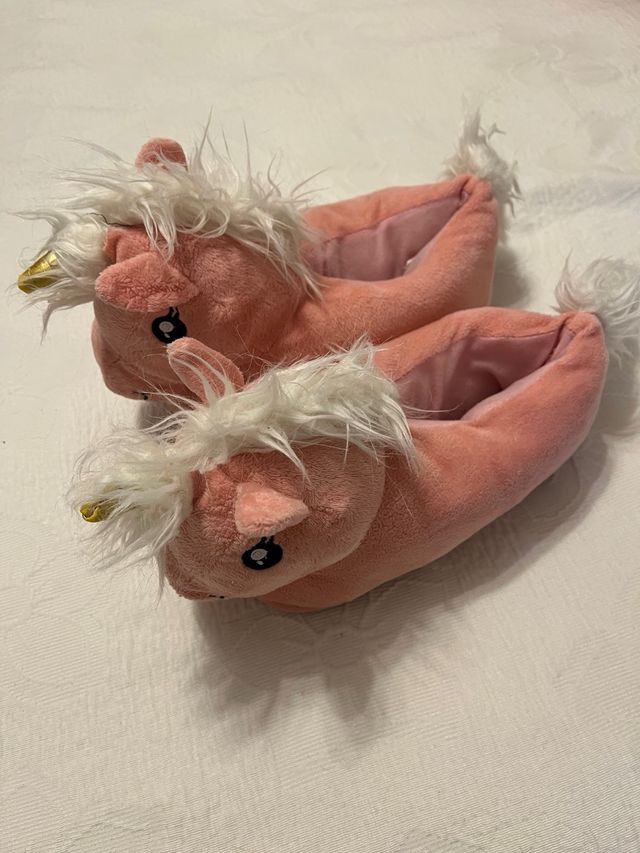 Zapatillas unicornio rosa