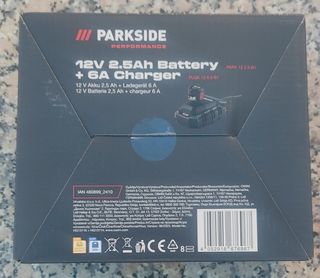 Pack bateria e carregador Parkside 12V - novo