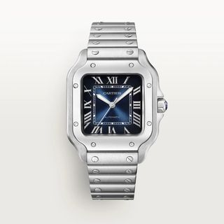 Cartier Santos Mediano WSSA0063 Esfera Azul