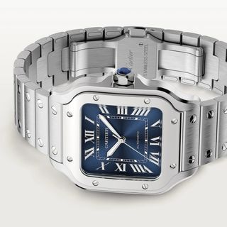Cartier Santos Mediano WSSA0063 Esfera Azul