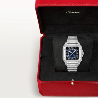 Cartier Santos Mediano WSSA0063 Esfera Azul
