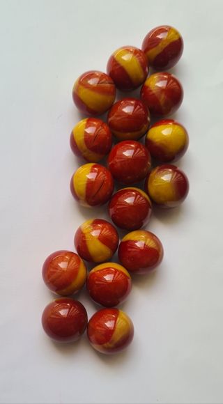 100 Biglie di vetro 1.6cm vintage anni 70 80 90