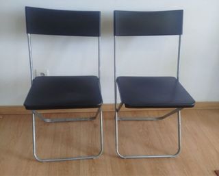 4 Sillas Plegables Ikea Negras. En Granada