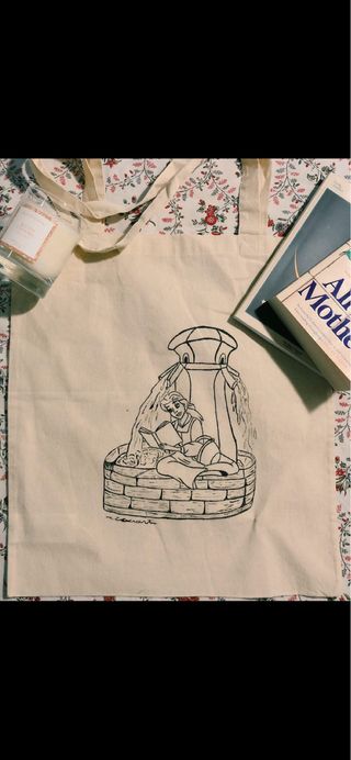 Totebag Bella pintada a mano