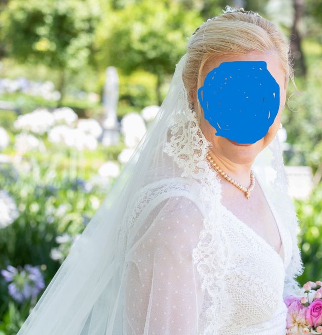 Velo de Novia con encaje