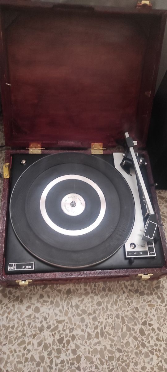 Tocadiscos BSR P128R Vintage