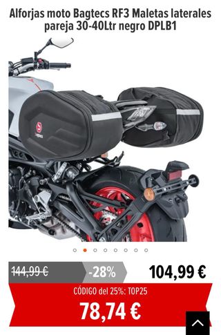 Alforjas para moto Bagtecs