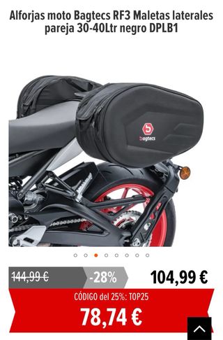 Alforjas para moto Bagtecs