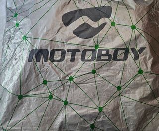 Chaqueta Moto Mujer Negra y Rosa