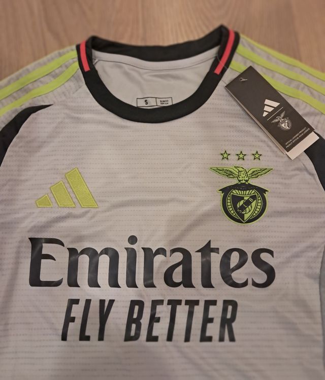 Camiseta Benfica Adidas Gris