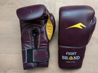 Guantes Boxeo Granates Cuero Cierre Velcro