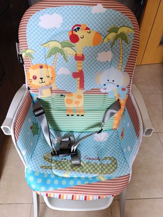 Trona de bebé con estampado de animales