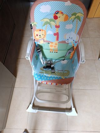 Trona de bebé con estampado de animales