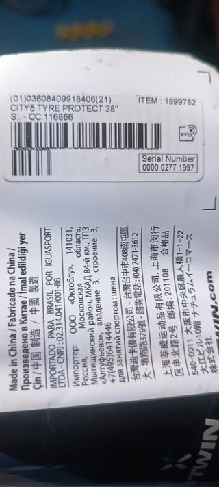 Cubierta Btwin City 5 700x45 Nueva