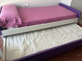 Cama nido con cajones de 90