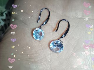 Pendientes plata con circonita sintetica