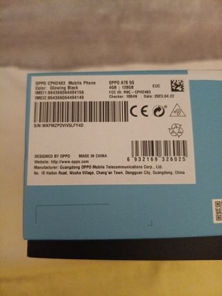 OPPO A78 5G Nero