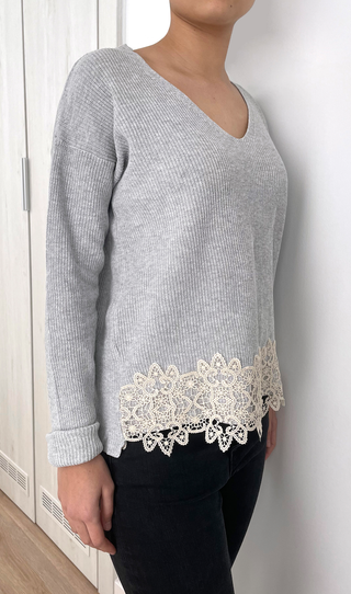 Jersey Ligero Gris de Algodón Springfield || 38-40