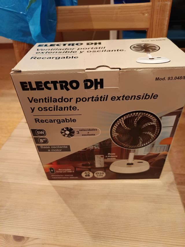Ventilatore portatile ricaricabile Oscillant ELECTRO DH