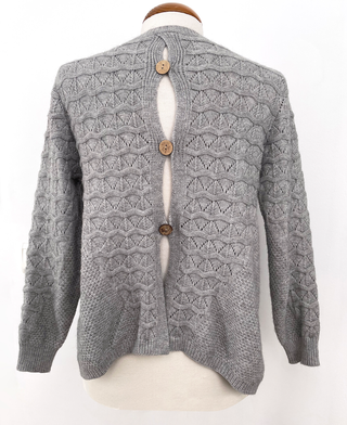 Jersey Punto Gris Espalda con Botones || 36-38