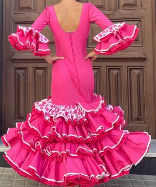 Traje Flamenca Rosa Talla 34-36