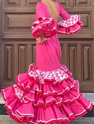 Traje Flamenca Rosa Talla 34-36