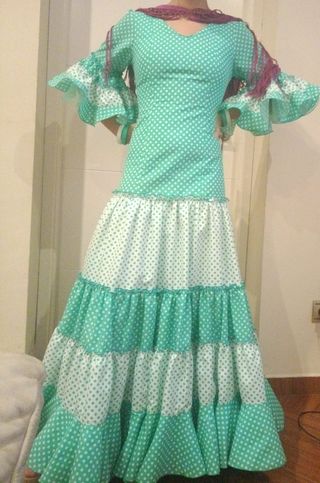 Traje Flamenca Niña Lola Azahares . Niña 10-12