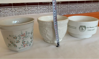 Maceteros de Cerámica Blancos