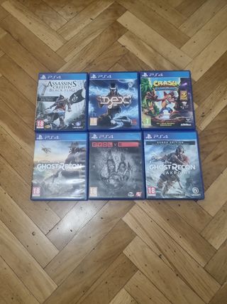 Lote 4 juegos de PS4