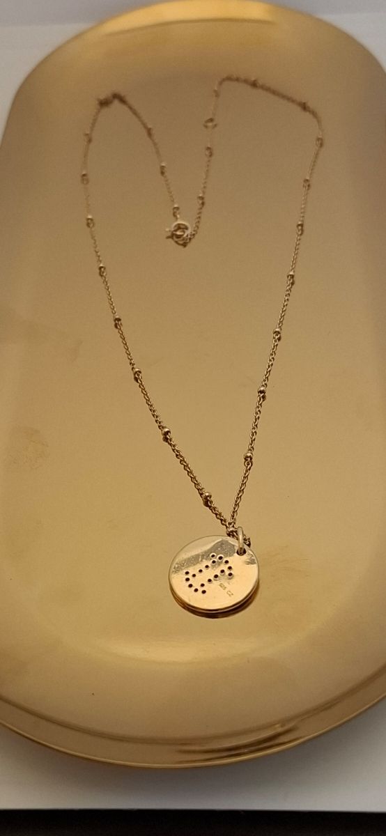 Colar Prata Dourada com Pingente