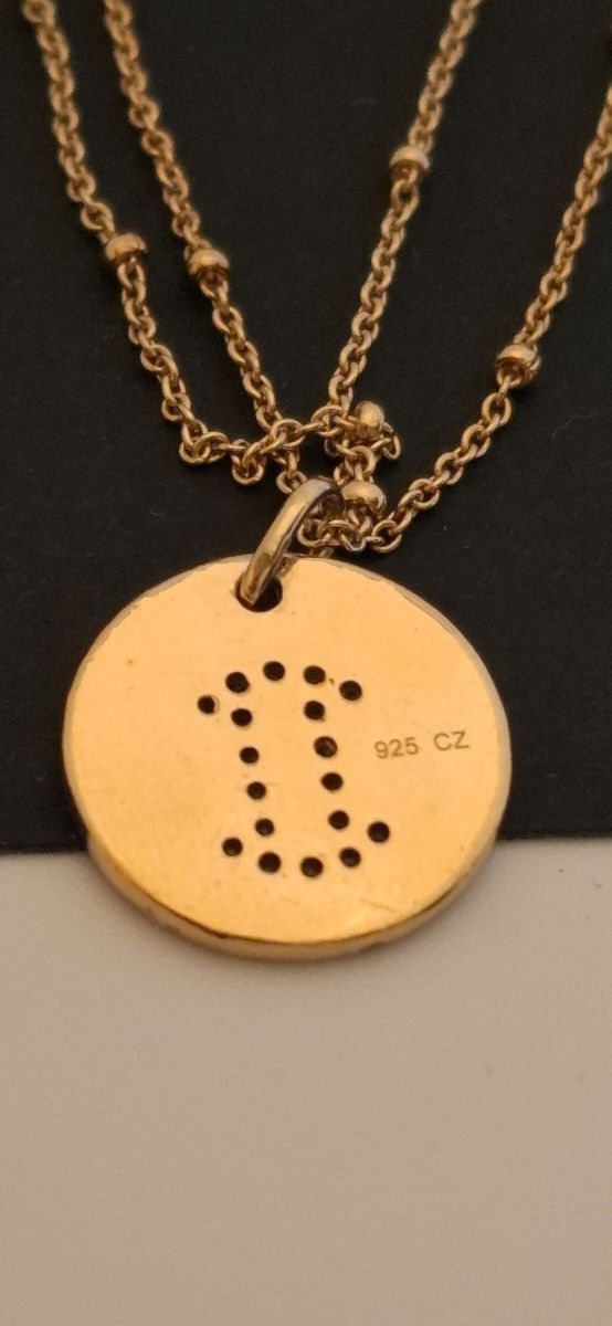 Colar Prata Dourada com Pingente