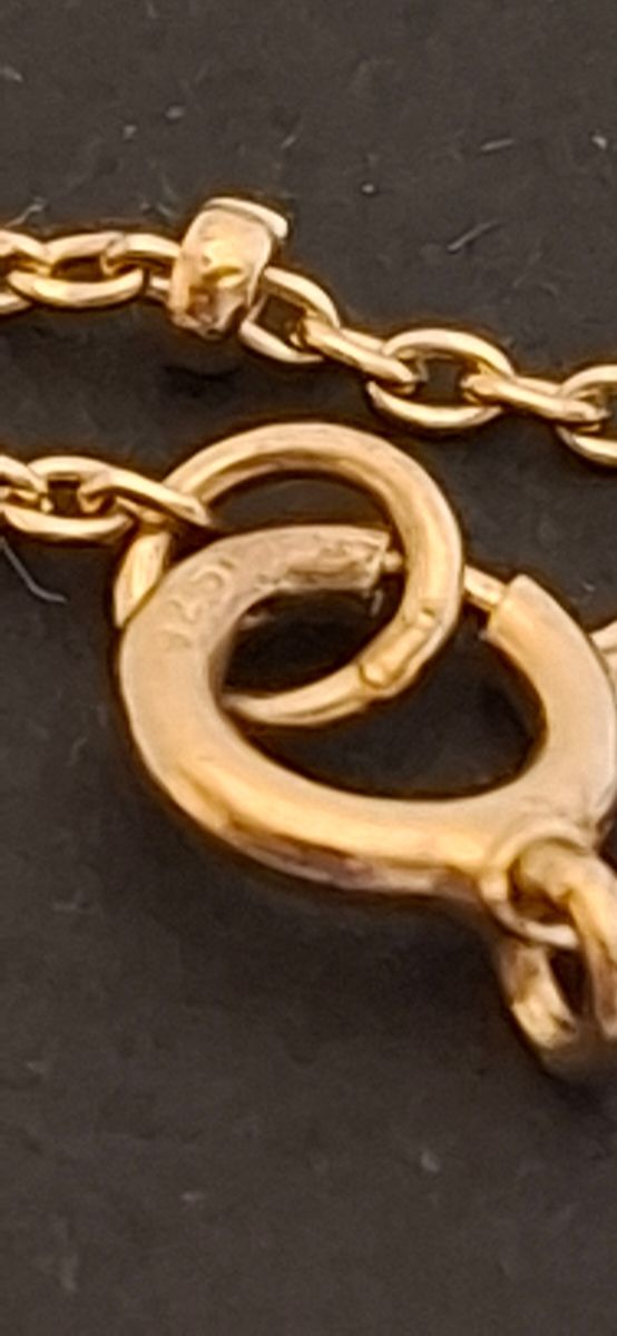 Colar Prata Dourada com Pingente