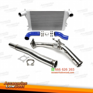 INTERCOOLER + DOWNPIPE PARA AUDI SEAT VW