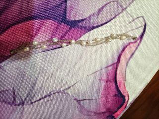 Bracciale perle e perline bianche