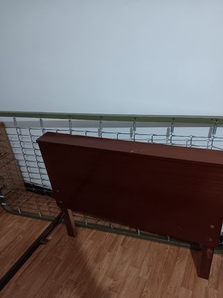 Cama de madera  de 90 y metal