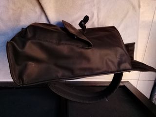 Mochila Zara Engomada Solapa Negra