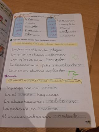 Libro de ortografía 1 y segundo primaria