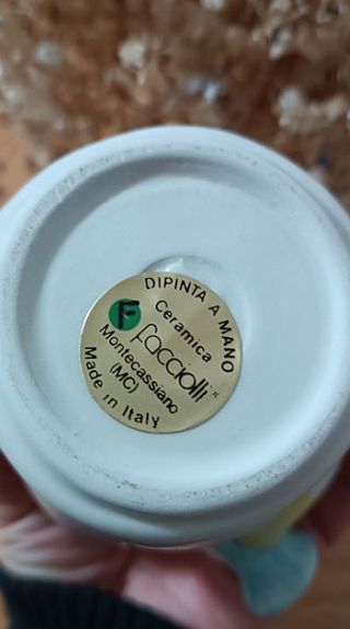 Zuccheriera/Saliera Ceramica Facciolli Made Italy