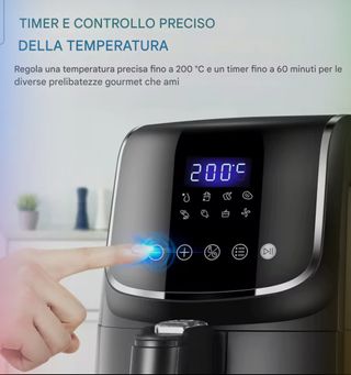 Midea Friggitrice Aria 4L Touch Display Con Timer