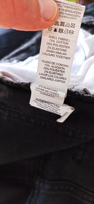 Pantalón pitillo elástico gris