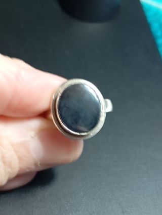 Anillo Plata de Ley onix 