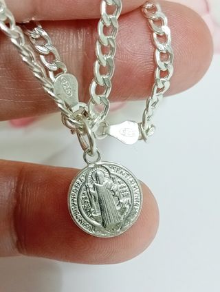 Pulsera Plata Ley San Benito 11mm