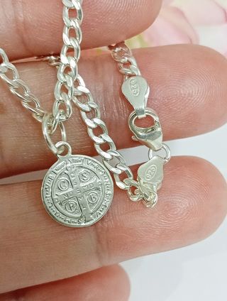 Pulsera Plata Ley San Benito 11mm